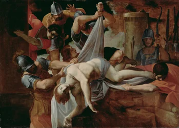 St. Sebastian in die Cloaca Maxima geworfen