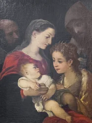 Die Heilige Familie mit den Heiligen Franziskus und Katharina von Alexandria