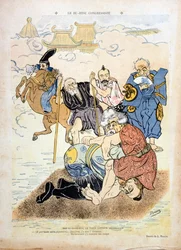 Karikatur von Braun, die Henri Brisson (1835-1912) darstellt (Gravur)