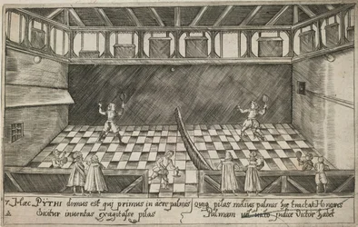 Ein Spiel von Real Tennis, ca. 1600