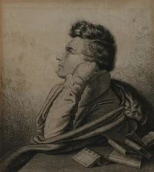Porträt des Dichters Heinrich Heine 1797-1856, 1827