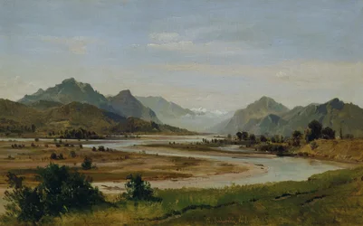 Das Inntal südlich von Rosenheim
