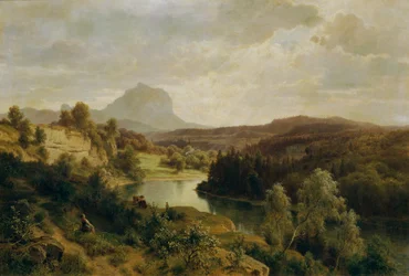 Die Traun und der Traunstein