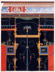 Wanddekorationen aus dem Haus des Aulus Vettius, Pompeji, ca. 36-39 n. Chr.