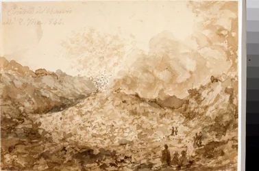 Krater des Vesuvs in Neapel