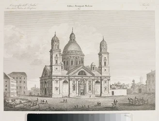 Ansicht der Basilika Santa Maria Assunta di Carignano in Genua