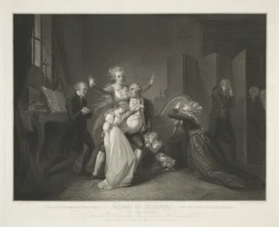 Letztes Beisammensein von Ludwig XVI. und seiner Familie
