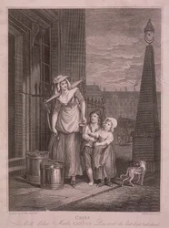 Milch unter Mägden, Rufe von London, ca. 1795