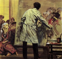 Eugène Delacroix verbrachte ein Jahr und ein halbes mit dem Malen von "Das Massaker von Scio"