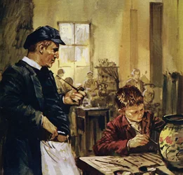 Pierre Auguste Renoir arbeitete als Kind in einer Porzellanfabrik