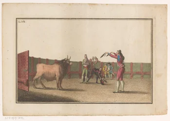 Stierenvechter mit banderillas