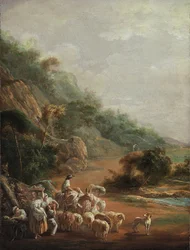 Szene mit Dorfbewohnern (1786)