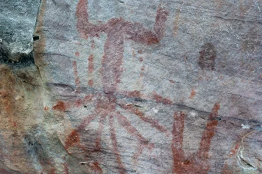 Piktographie, Faical, San Ignacio, Cajamarca, Peru, 2015