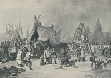 Der Jahrmarkt auf der gefrorenen Themse, 1814, 1920