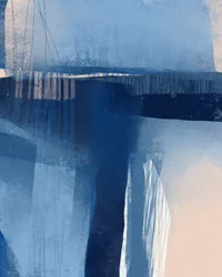 Tiefblaue Abstraktion