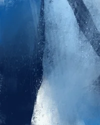 Gefrorene blaue Abstraktion
