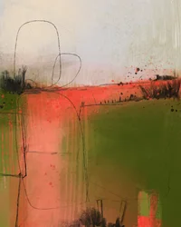 Gelassene Abstrakte Landschaft