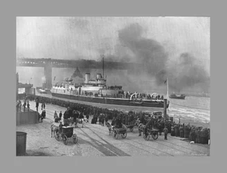 HMS Victoria in Newcastle-On-Tyne, um 1887