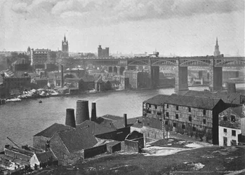 Newcastle-on-Tyne, von den Rabbit Banks, ca. 1900