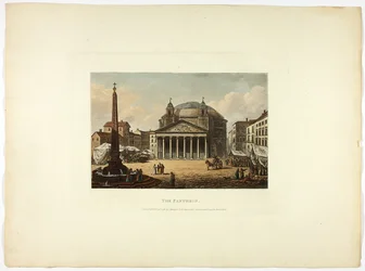 Das Pantheon, Platte sechsundzwanzig aus den Ruinen von Rom