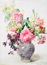 Vase mit Rosen, ca. 1865-1928