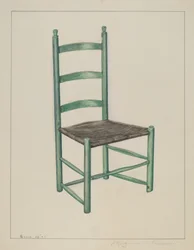 Leiterstuhl - Genannt Rüttelstuhl, ca. 1936