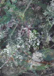 Dunkles florales Abstrakt