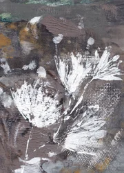 Strukturierte Weiße Blumen