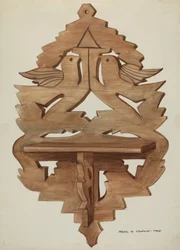 Hängendes Wandregal, ca. 1937