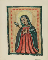 Retablo-Unsere Liebe Frau der Schmerzen Nuestra Senora de los Siete Dolores, ca. 1938