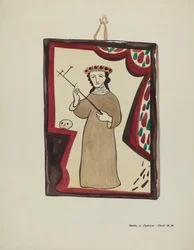 Retablo-Santa Rita, ca. 1937