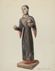 Santa Rita - Bulto, ca. 1938