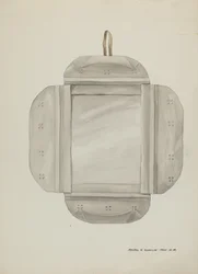 Zinnspiegelrahmen, ca. 1937