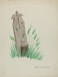 Holzgrabmal