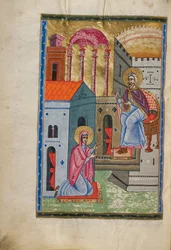 Hannah vor Eli, dem Hohepriester