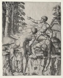 Die Kletterer (Drei Figuren aus Michelangelos Schlacht von Cascina)