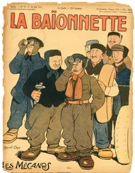 Titelblatt von „La Baionnette“, Satirique en Couleurs