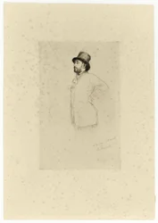 Edgar Degas, stehend