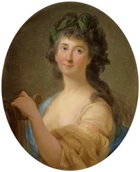 Porträt von Katarzyna Gattai Tomatis als Muse