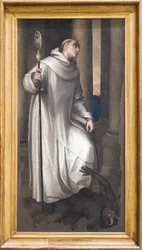 St. Bernhard zerquetscht einen Dämon