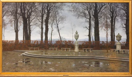 Die Königlichen Gärten von Turin nach den Märzenregen