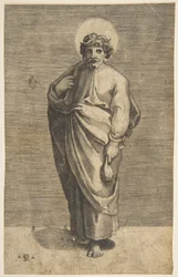 Heiliger Matthäus mit einer Tasche