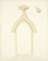 Tür des Vestraums der Kathedrale von Bristol