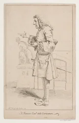 "Il famoso Cavre delle Caricature". Porträt von Pier Leone Ghezzi (1674-1755)