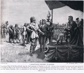 Caractacus vor Claudius, Illustration aus 