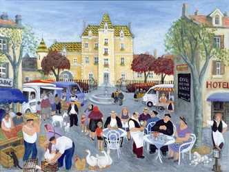 Marktplatz in Burgund