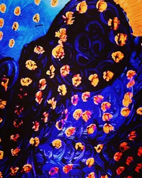 Die Dame in Blau