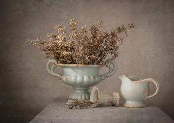 Getrocknete Blumen Stillleben