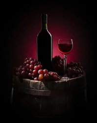 Elegantes Wein Stillleben