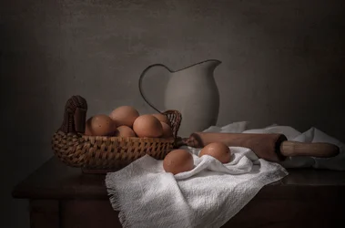 Rustikales Backen Stillleben